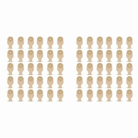 60Pcs Ostomy Bags Drainable Pouches for Colostomy Ileostomy Stoma Care 20-60mm Drain Valve