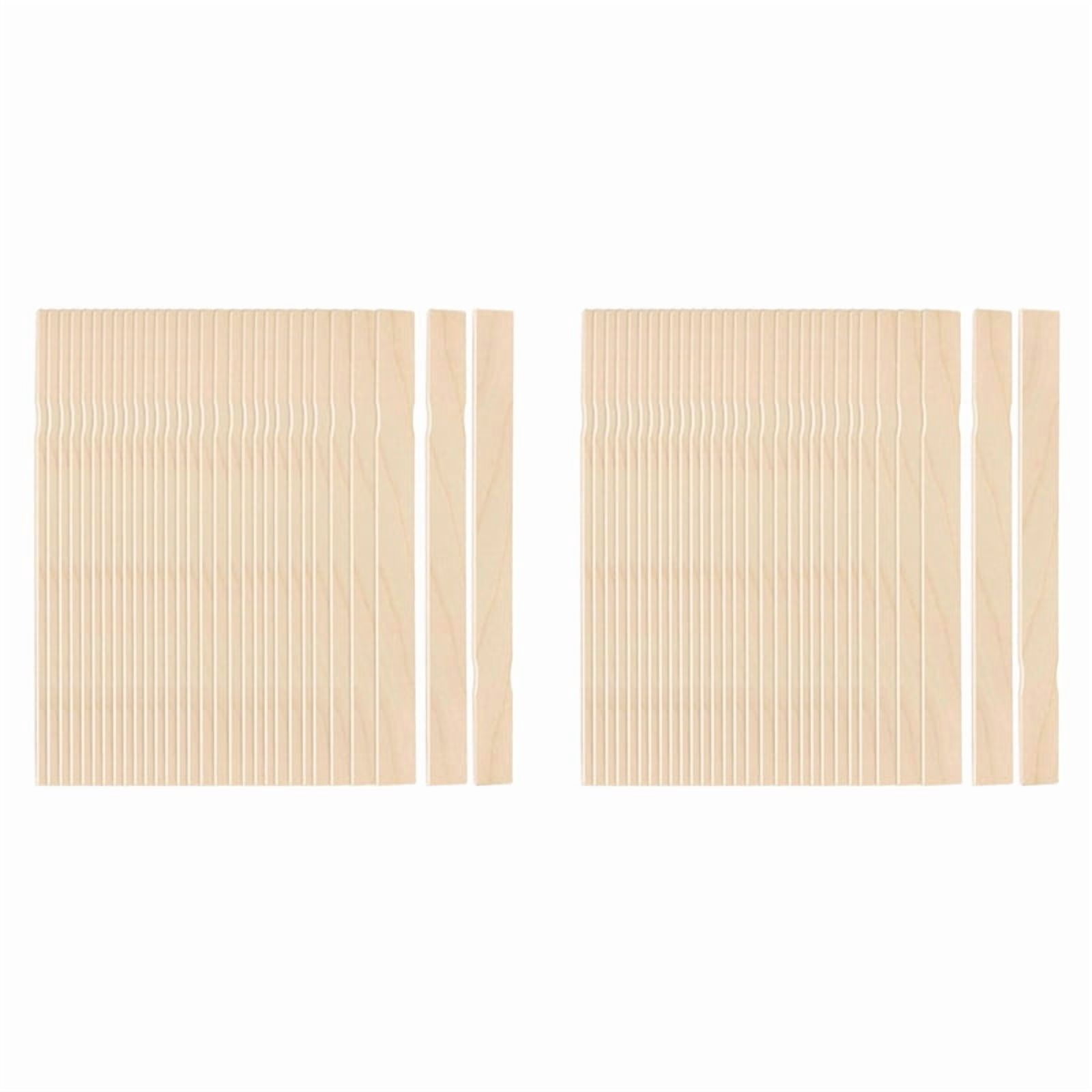 60Pcs Paint Stir Sticks, 12 Inch Wooden Paint Stirrers for Mixing, Paint Sticks for Library Markers or Plant Labels