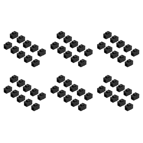 60Pcs RJ45 Connector Jack Cat6 Extension Coupler Ethernet Network LAN Cat 6 Coupler Jacks Extend Adapter,Black