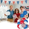 thumbnail image 1 of 60Pcs Red White and Blue Latex Balloons with Confetti Balloons for 4th of July Decorations Independence Day Patriotic Anniversary, 1 of 6
