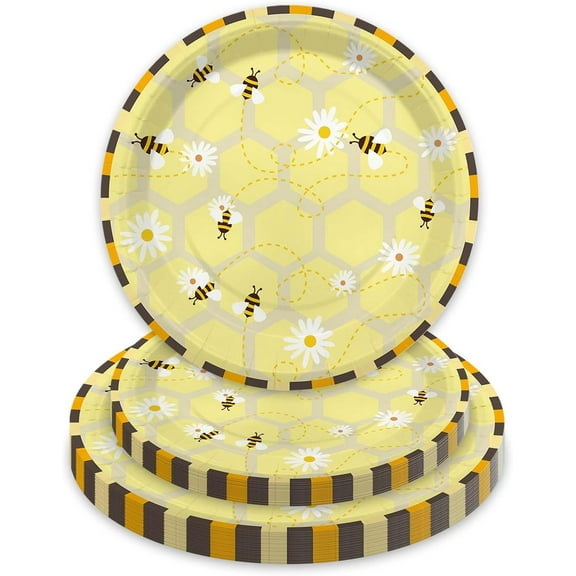 60Pcs Rock Party Paper Plates 1950's Record Party Disposable Tableware Music Theme Birthday Decoration for 50s 60s Theme Birthday Baby Shower