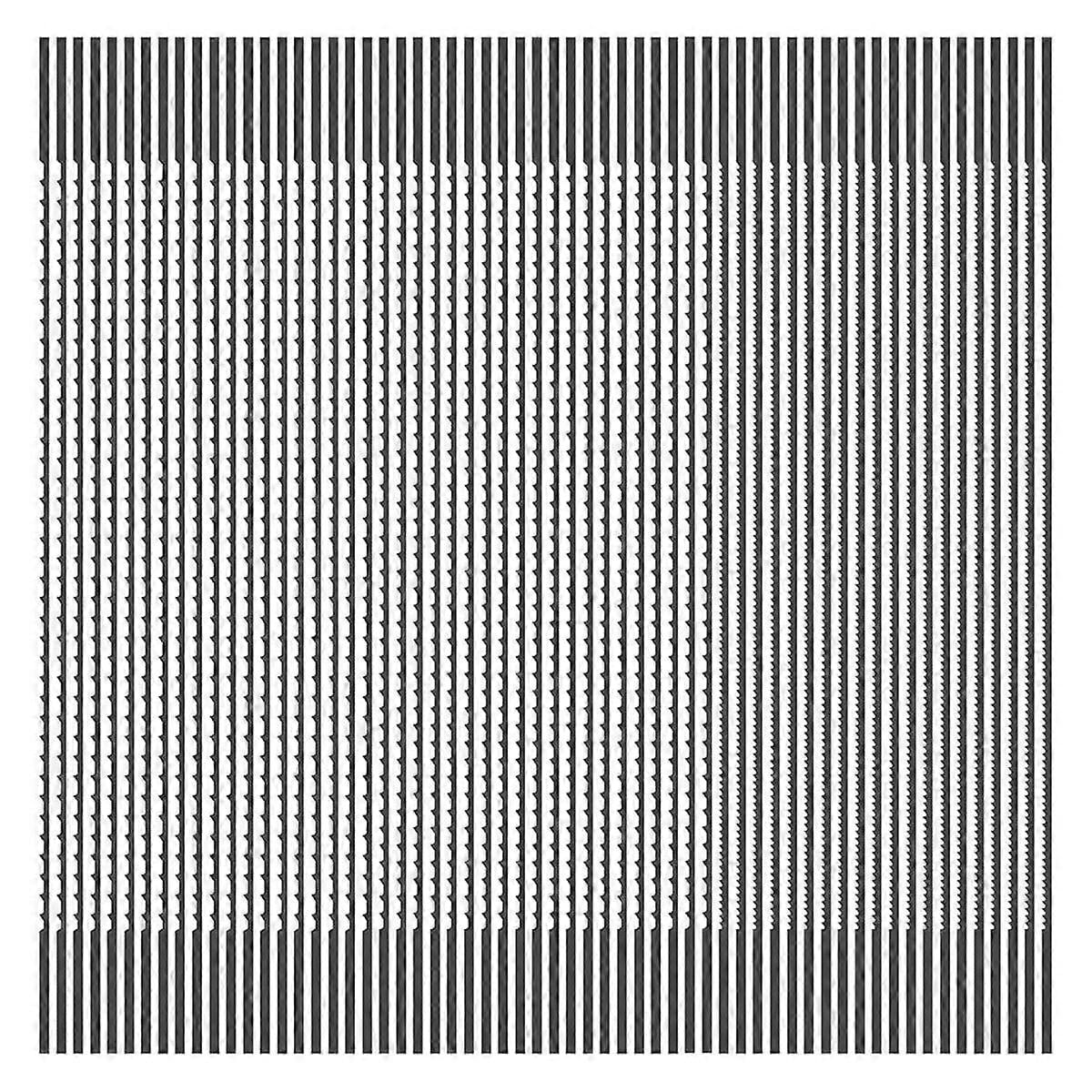 60Pcs Scroll Saw Blades 5 Inch SK5 High Carbon Steel Plain End Scroll