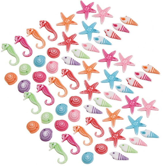 60Pcs Sea Animals Toys Mini Ocean Sea Animals Figures Realistic Sea Animal Creature