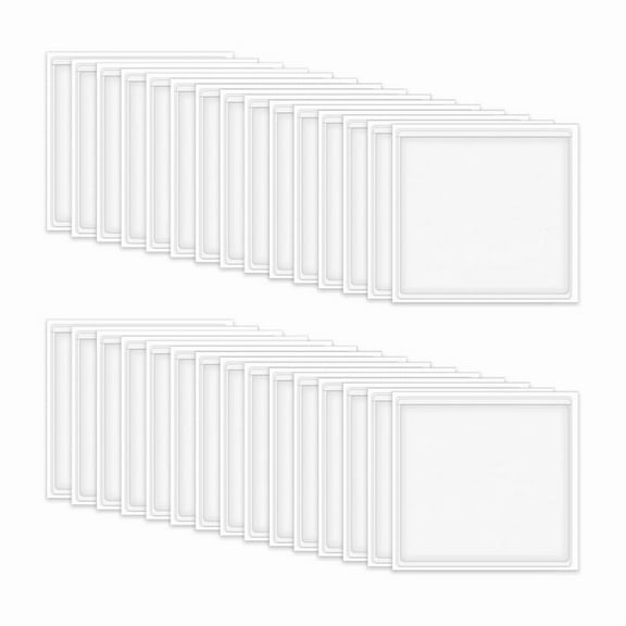 60Pcs Self Adhesive Label Holder, Clear Label Pockets Index Card Pockets Card Holder Shelf Label Holder for Organizing