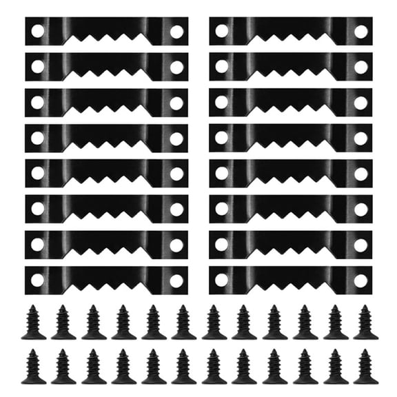 60Pcs Serration Picture Hangers with Screws Picture Hangs Solution Photo Frames Hangers Hardware Easily to Install