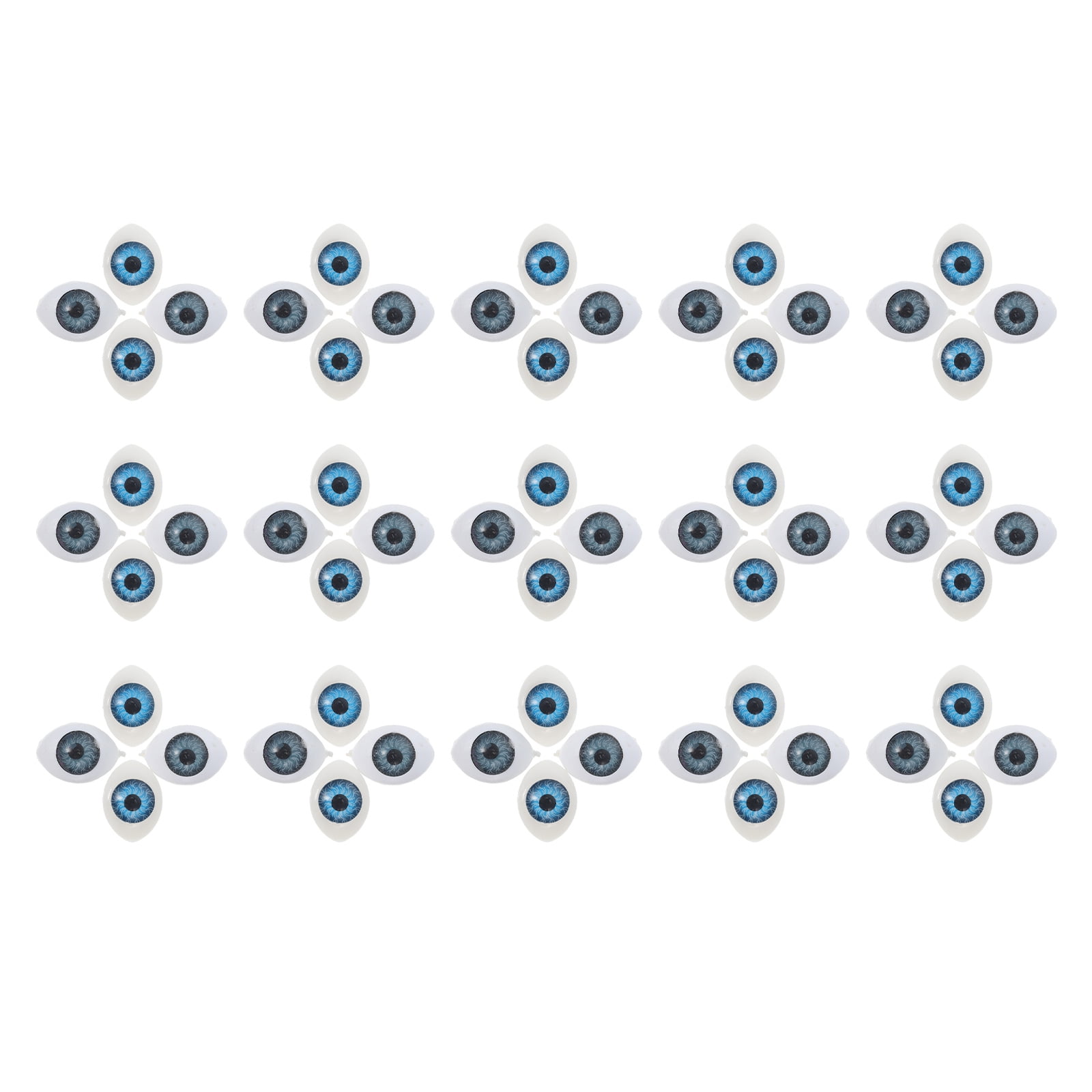 60Pcs Simulation Eyeballs Adorable Eyes for Doll Making Doll Eyeball Patches