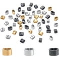 thumbnail image 1 of 60Pcs Slide Charms Stainless Steel Quick Connector Leather Rope Clips Large Hole Slider, 1 of 9