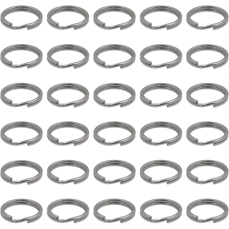 Split Rings Keyrings 10mm Gunmetal Blanks Key Chain Links Fishing 10-150pcs