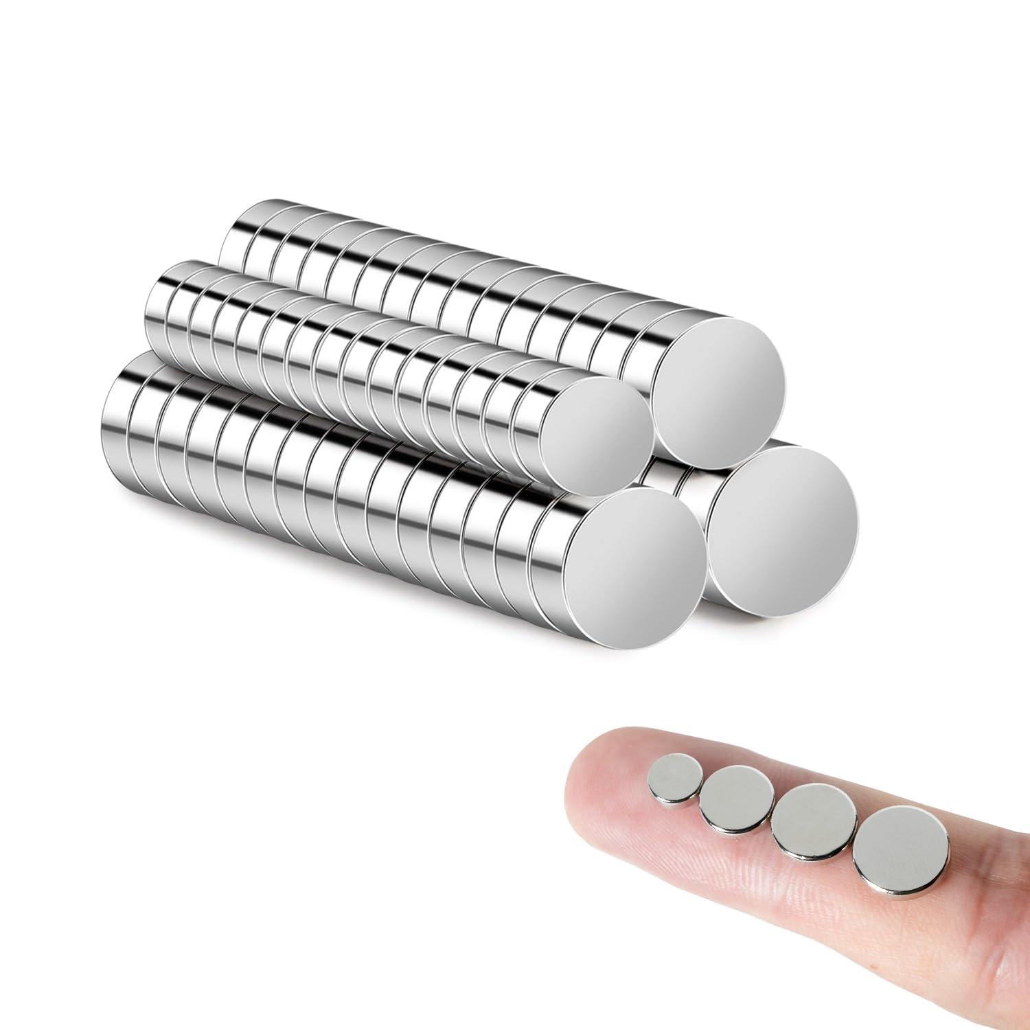 60Pcs Small Magnets, Mini Variety Magnets for 3D Printing,4 Different ...