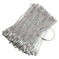 thumbnail image 1 of 60Pcs Stainless Steels Wire Keychains Rings Braided Steels Chain Heavy Luggage Label Rings Camp Tool Hardware, 1 of 8