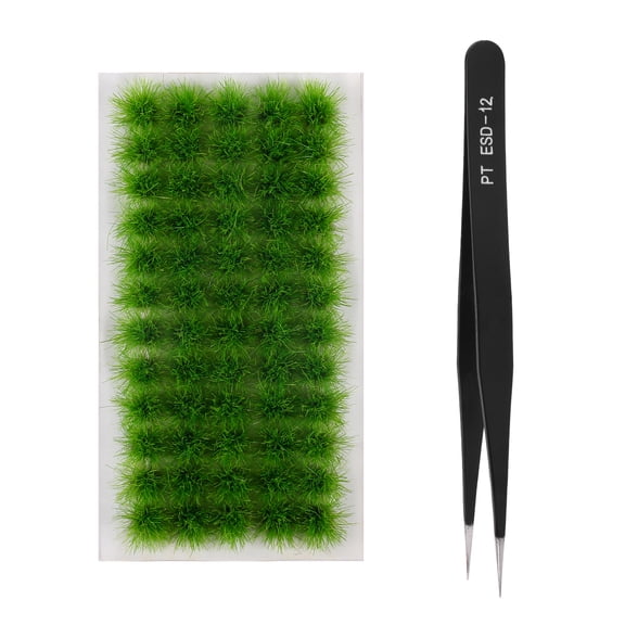 60Pcs Static Model Grass Tuft DIY Miniature for Sand Table Scene Beautification & DIY