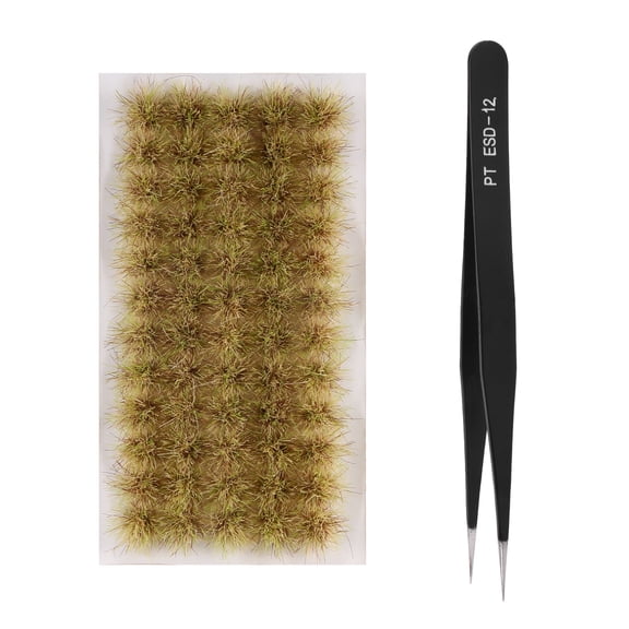 60Pcs Static Model Grass Tuft DIY Miniature for Sand Table Scene Beautification & DIY