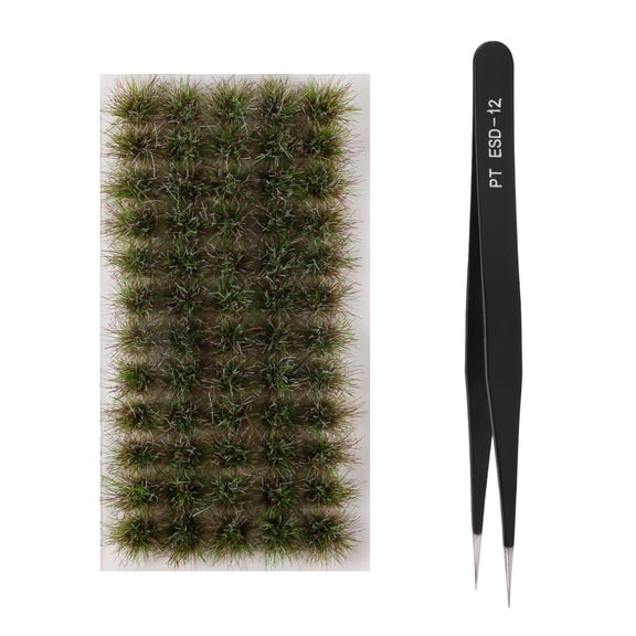 60Pcs Static Model Grass Tuft DIY Miniature for Sand Table Scene Beautification & DIY