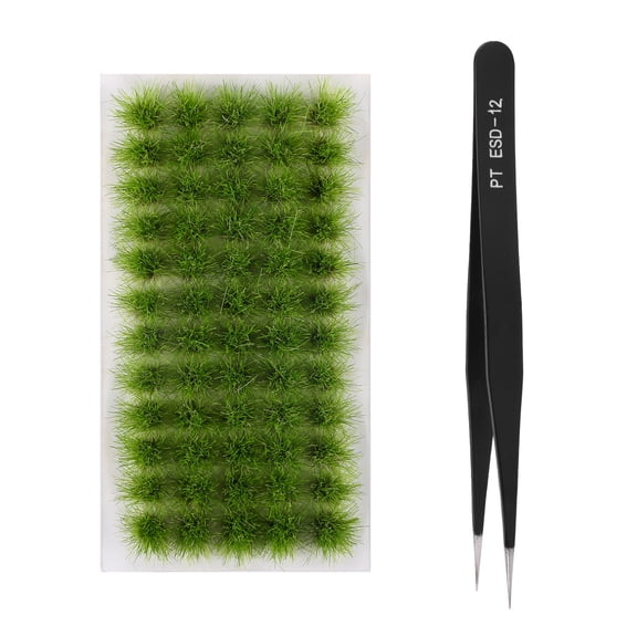 60Pcs Static Model Grass Tuft DIY Miniature for Sand Table Scene Beautification & DIY