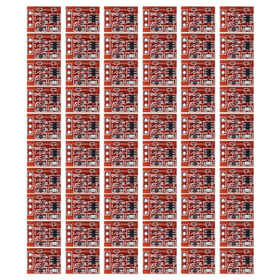 60Pcs TTP223 Touch Sensor Touch Button Module Self -Lock -to -Point Capacitance Switch Unilateral Transformation