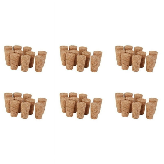 60Pcs Tapered Corks Stoppers DIY Craft Art Model 22 x 17 x 35mm