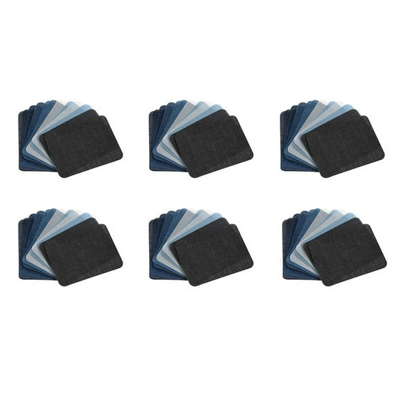 60Pcs Thermal Sticky Iron on Mending Patches Jeans Bag Hat Repair Decor Design