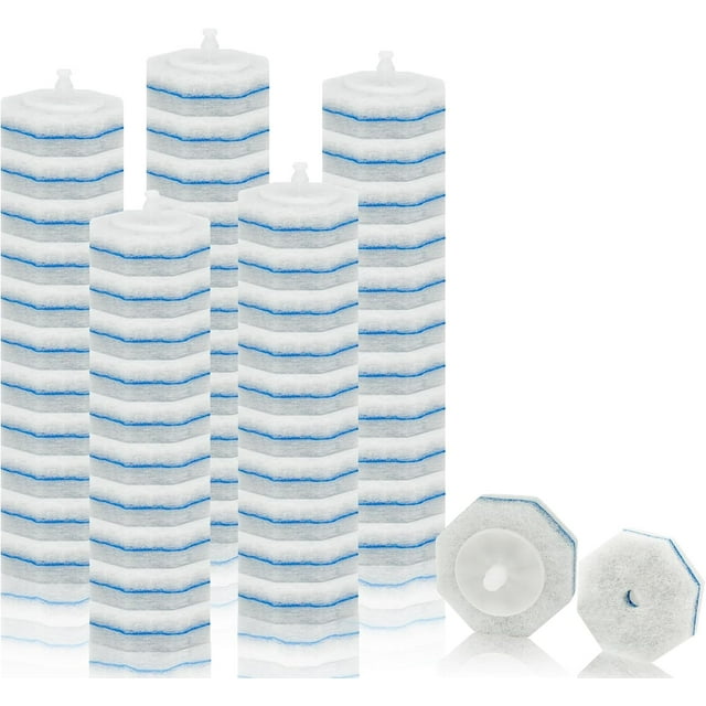 60Pcs Toilet Wand Refills, Disposable Toilet Bowl Brush Heads