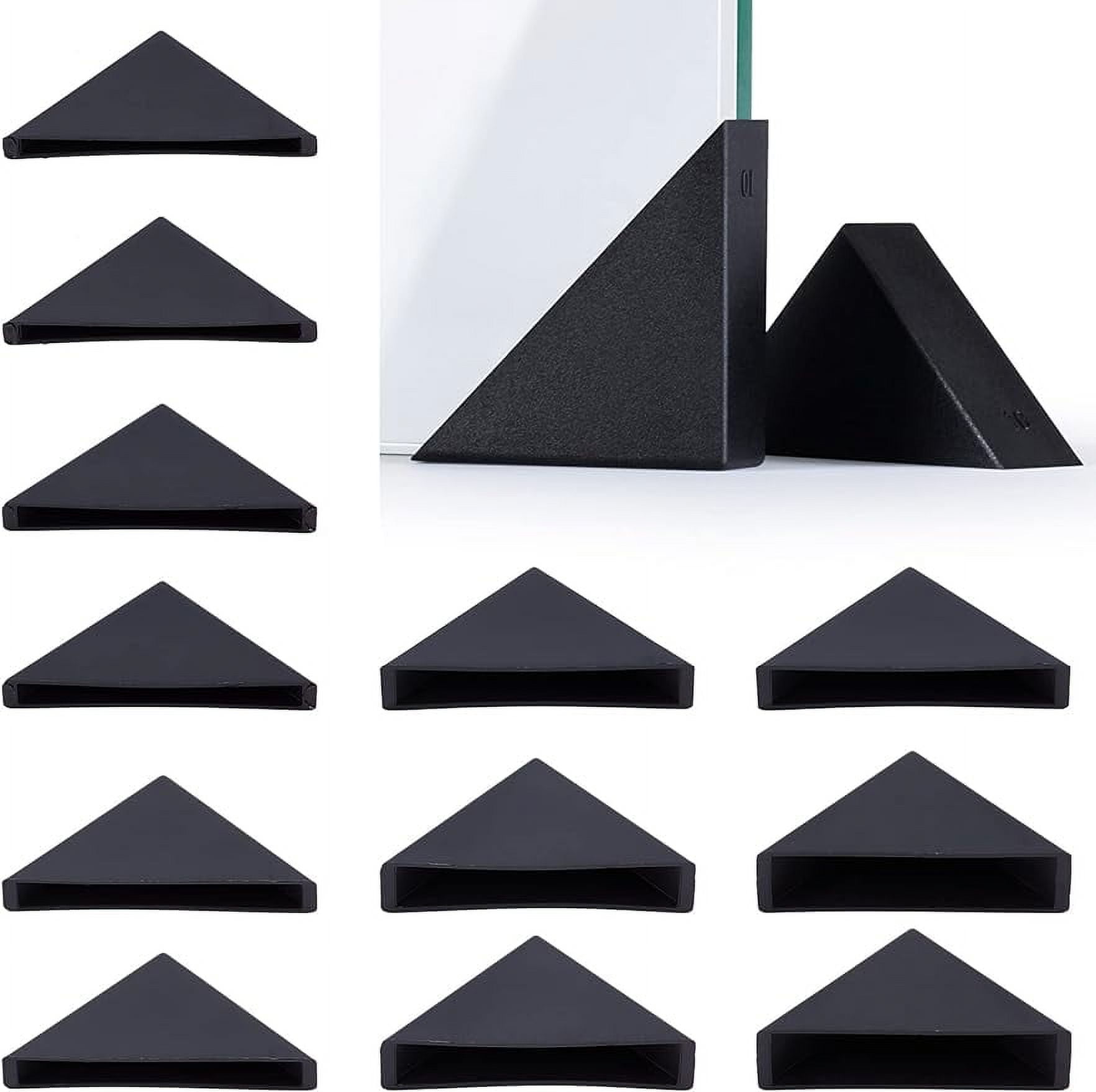60Pcs Triangle Corner Protector 6 Sizes Plastic Glass Table Shelf