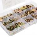 60Pcs U Nut Clip Kit Strong Rust Resistance High Elasticity M4 M5 M6 M8 U Nuts Set for Car Motorcycle