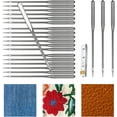 thumbnail image 1 of 60Pcs Universal Sewing Machine Needle, Sizes 90/14 100/16 110/18 Heavy Duty Sewing Machine Needles for Thick Fabric Including Canvas Leather Embroidery Jeans, Silver, 1 of 5