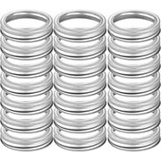 60Pcs Wide Mouth Mason Jar Canning Rings,Replacement Rings or Tops Durable & Rustproof Tinplate Metal Bands/Rings for Mason Jar Silver/87 MM