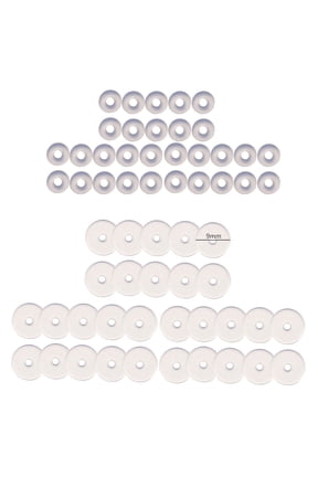 60Pieces Plastic Disc Pads Stabilize Earlobe Support Patches Clear Piercing Disc Easy to Stabilize Earrings for Women