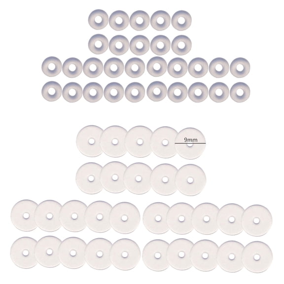 60Pieces Plastic Disc Pads Stabilize Earlobe Support Patches Clear Piercing Disc Easy to Stabilize Earrings for Women