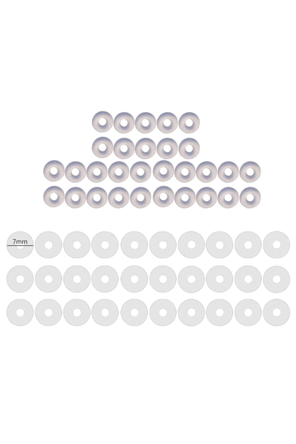 60Pieces Plastic Disc Pads Stabilize Earlobe Support Patches Clear Piercing Disc Easy to Stabilize Earrings for Women