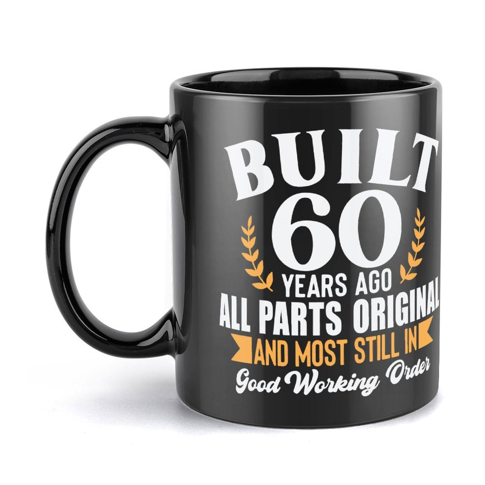 Gifts For 60 Year Old Woman YouNique Designs Funny 60th Birthday Mug  11  Oz, All Original Parts Humorous Coffee Cup For Men & Women Birthday Gift  For Him Or Her