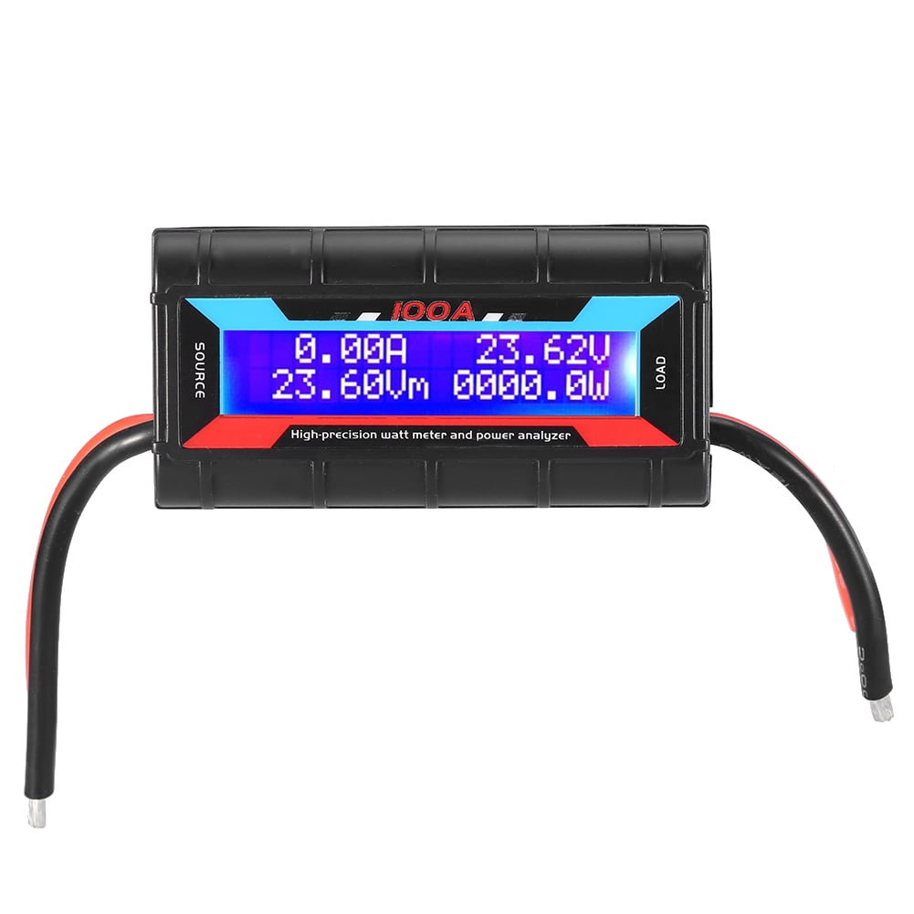 60V/100A Digital High Precision Watt Meter Power Analyzer RC Volt Amp Meter Cccanaooolceie