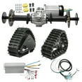 thumbnail image 1 of 60V 2500W Brushless Differential Motor Kit with 32" Axle & Snow Sand Tracks Snowmobile Rear Wheels– High Torque 400Nm 5000RPM for Electric Golf Cart, ATV, Buggy, Go Kart, Quad, Utility Vehicle, 1 of 9