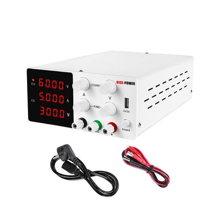 60V 5A 10A DC Power Supply Adjustable Laboratory Power Source Digital 30V 10A 20A For Phone Repair + Short Circuit Protection ,Low-loss