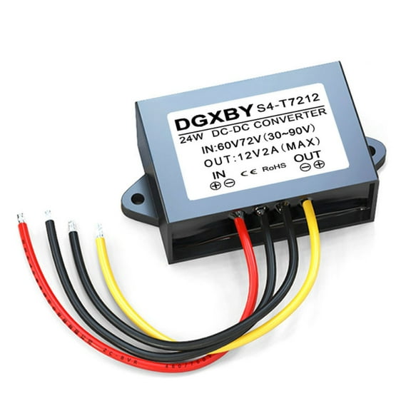 60V72V80V TO 12V 2A DC Power Converter 30V-90V TO 12V 24W Vehicle-mounted Power Buck Module Voltage Regulator