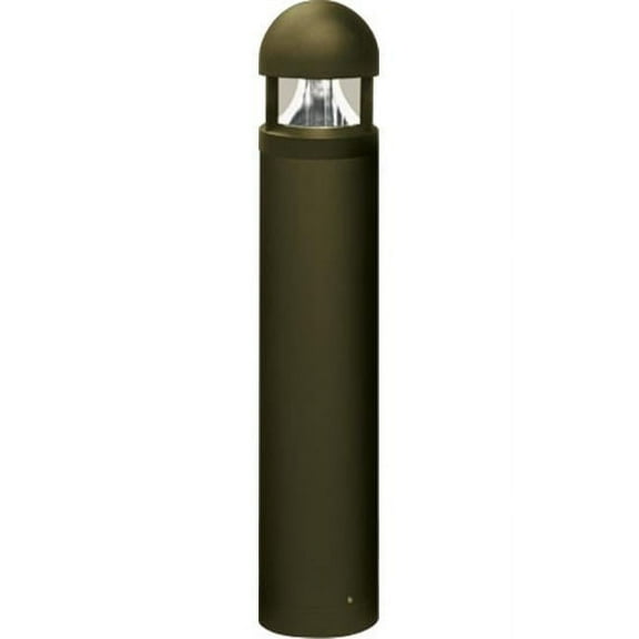60W 120V Powder Coated Cast Aluminum Bollard, Bronze - 41.94 x 7.94 x 7.94 in.