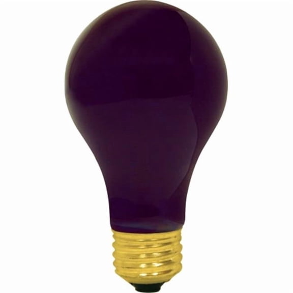 60W A19 Blacklite Light Bulb - Black - 60 Watts - 1000 Life Hours