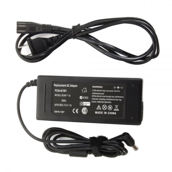 60W AC Battery Charger for Sony Vaio f180 pcg-717c pcg-f420 pcg-fx390k 321a pcg fx240 +US Cord