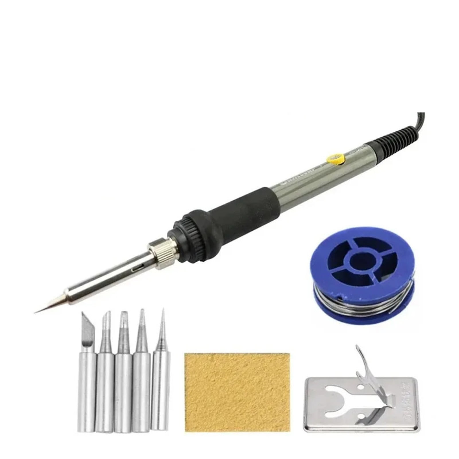 60W Adjustable Temperature Welding Solder Rework Station Heat Pen Tips Electric Soldering Iron for Repairing ,Internally Heated