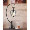 thumbnail image 1 of 60W Alma Metal, Glass Downbridge Lantern Style Table Lamp (Edison Bulb Included), Dark Bronze, 1 of 3