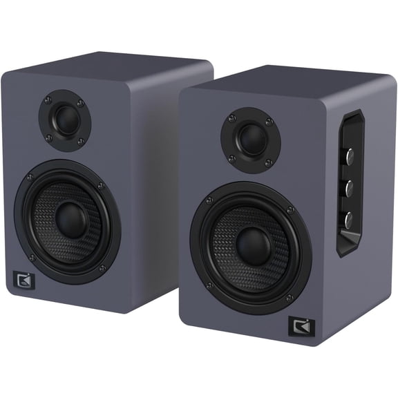 60W Computer Speakers for Desktop PC, DSP,  5.3, 24-Bit Optical, USB-C, AUX, Silk-Dome Tweeter, Carbon-Fiber Driver, Desk Speakers for Laptop//, Slate Blue