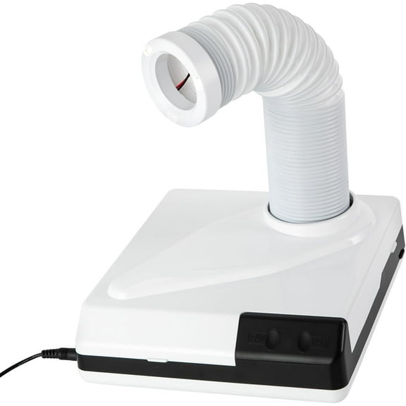 60W Countertop Dentistry Vacuum Cleaner 360 Rotatable Electric Polishing Suction Machine Dust Suction Machine for Dentistry Hospitals, Homes, Nail Salons, Nail Schools (White)