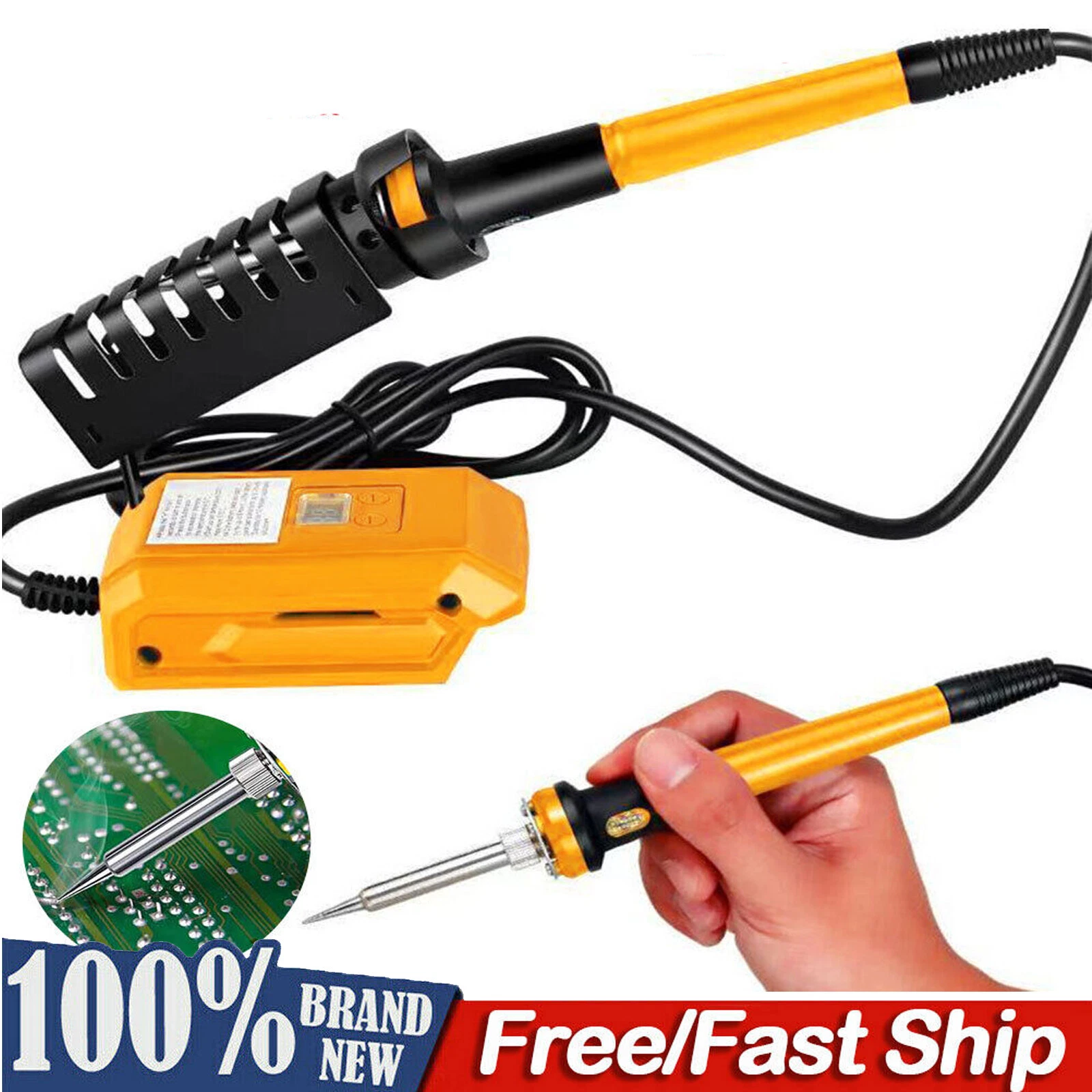 60W Electric Soldering Iron Welding Tool Rapid Heating Solder Tips For Dewalt