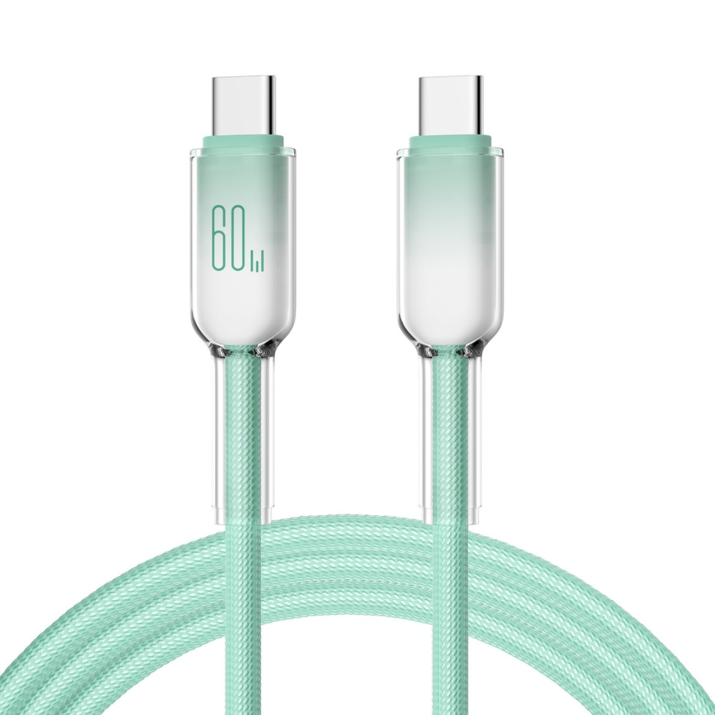 1M 60W Braided Nylon USB-C To USB-C Cable – Fast Charging For IPhone 15 & 16 Series, Data Sync, Shicai