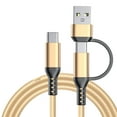 thumbnail image 1 of 60W Fast Charging USB C Cable for Phones Nylon Braided Charging Cord Data Wire Line with Wide Compatibility 1m, 1 of 8