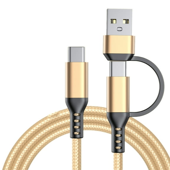 60W Fast Charging USB C Cable for Phones Nylon Braided Charging Cord Data Wire Line with Wide Compatibility 1m