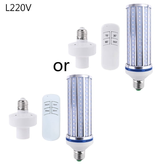 60W Lamp LED UVC Bulb E26 Light Timing Remote Control 110V / 220V