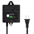 thumbnail image 1 of 60W Low Voltage Transformer with Timer and Photocell Sensor, 120V AC to 12V DC, IP65 Waterproof, Supply for LED Landscape Light, Outdoor Spotlight, Pathway Light,Garden Light, 1 of 7