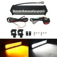 thumbnail image 1 of 60W Motorcycle LED Headlight Light Bar Kit with Mounting Bracket Switch Wir, 1 of 9