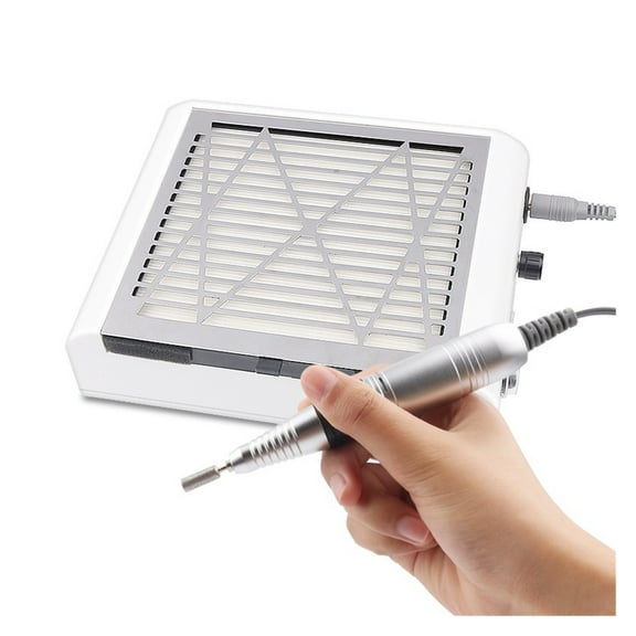 60W Powerful Nail Dust Collector Manicure Machine Low Noisy Nail Dust Vacuum Cleaner With Filters Extractor Fan For Manicure