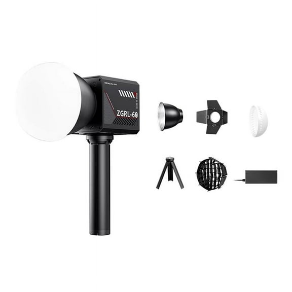 60W Pro LED Video Light Photographic Studio Light with Light Control Panel Mini Softbox for Video Livestreaming US Plug